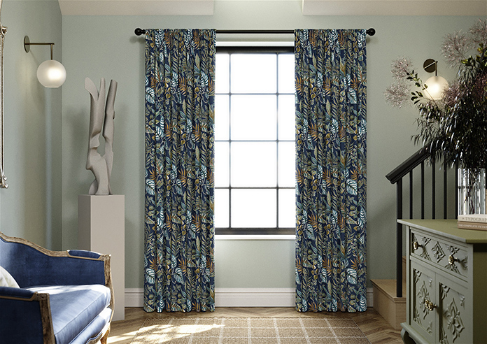 Paloma, Indigo - Made to Measure Curtain - Image 3